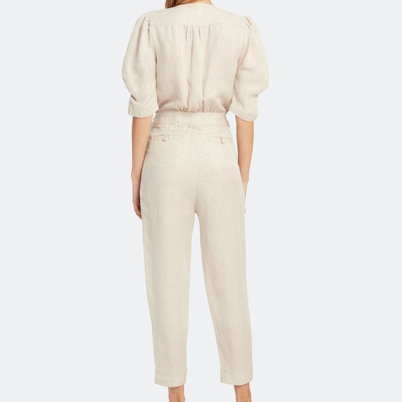 Joie Leroy Linen Jumpsuit in Canvas SZ S NEW $348 - Picture 3 of 4